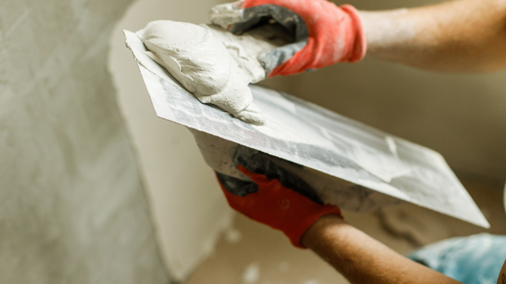 Kelle, Hand, Beton, Wand