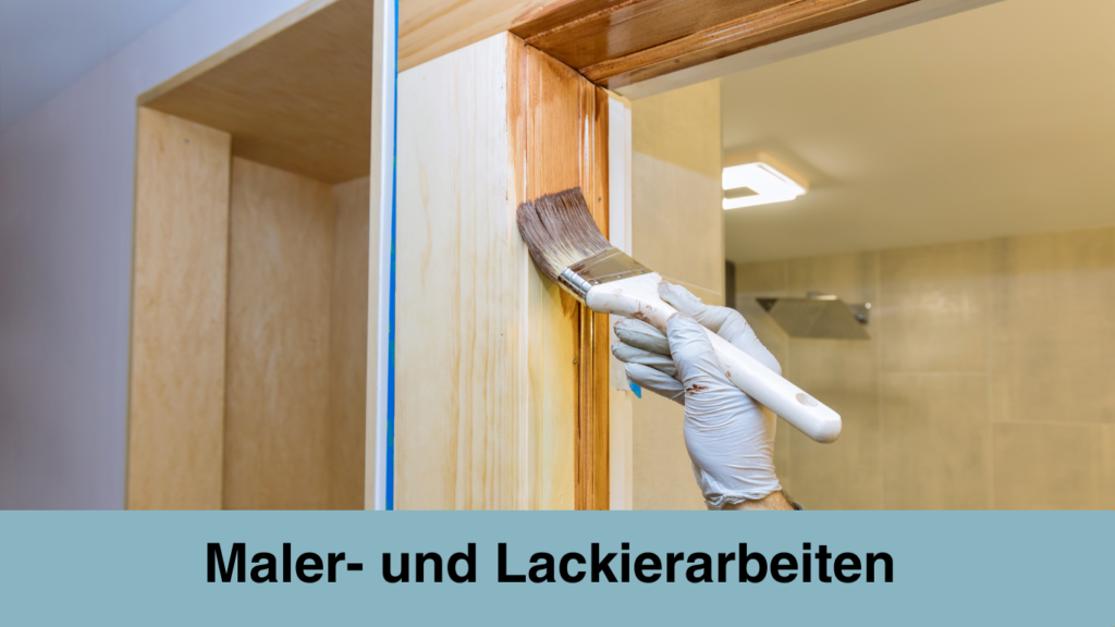 Malerarbeiten und Lackierarbeiten vom Malerbetrieb in Starnberg – professionelle Wand- und Lackanstriche