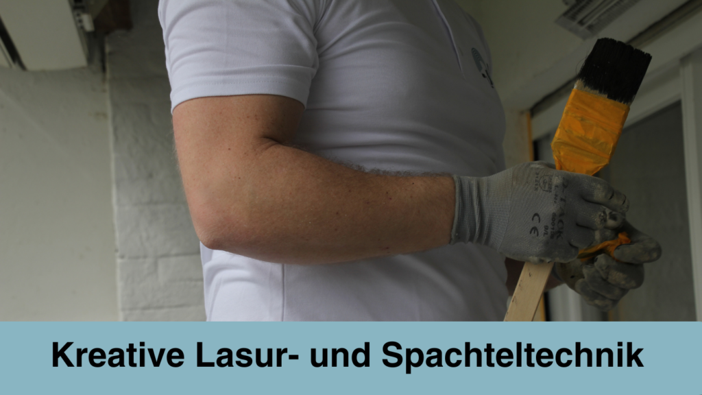 Kreative Lasurtechnik und Spachteltechnik vom Malerbetrieb Starnberg – dekorative Wandgestaltung